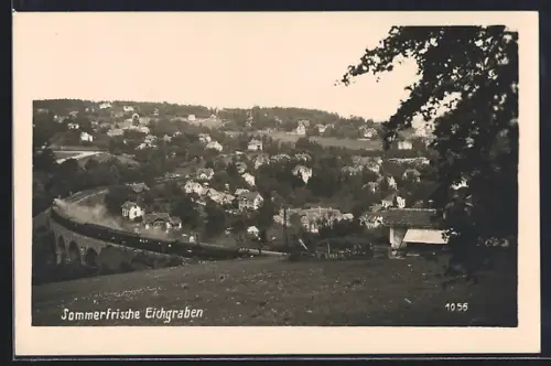 AK Eichgraben, Ortsansicht aus der Vogelschau