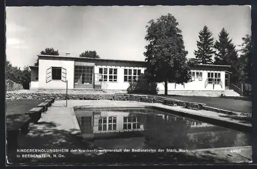 AK Seebenstein /N. Oe., Kindererholungsheim der Krankenfürsorgeanstalt der Bediensteten der Stadt Wien