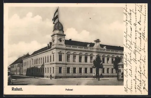 AK Rastatt, Blick auf das Postamt