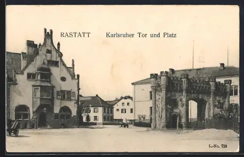 AK Rastatt, Karlsruher Tor und Platz