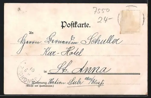 AK Rastatt, Blick auf das Rathaus