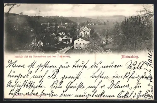 AK Mietraching / Deggendorf, Aussicht auf die Donauebene und den Natternberg
