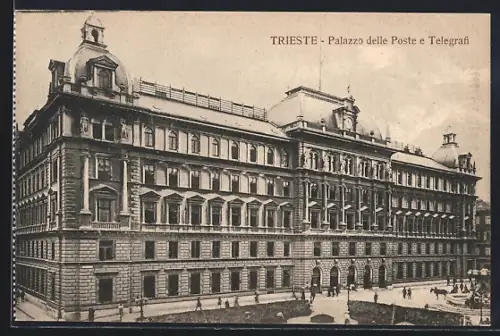 AK Trieste, Palazzo delle Poste e Telegrafi