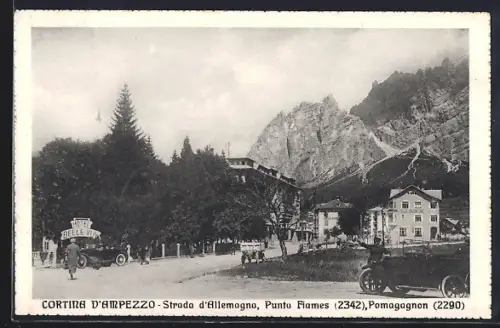 AK Cortina d`Ampezzo, Strada d`Allemagno, Punta Fiames, Pomagagnon