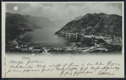 Mondschein-AK Como, Panorama