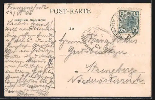 AK Franzensfeste in Tirol, Ortsansicht mit Bergpanorama