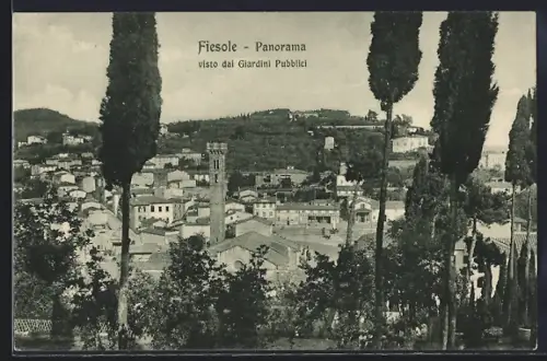 AK Fiesole, Panorama visto dai Giardini Pubblici