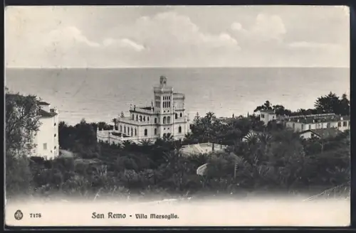 AK San Remo, Villa Marsaglia