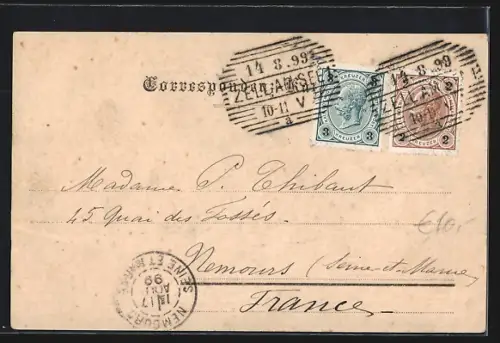 AK Gossensass, Teilansicht mit Kirche