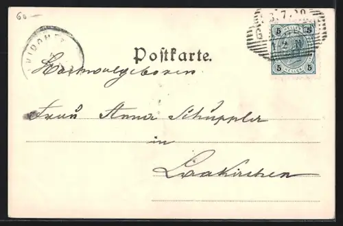 AK Kastelruth, Teilansicht gegen Schlern