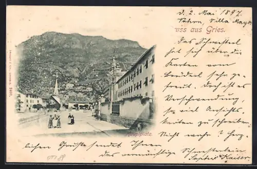 AK Gries, Blick auf den Hauptplatz