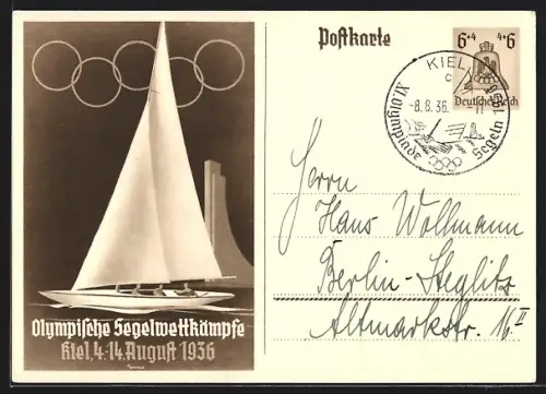 AK Kiel, Olympische Segelwettkämpfe, August 1936 15+10