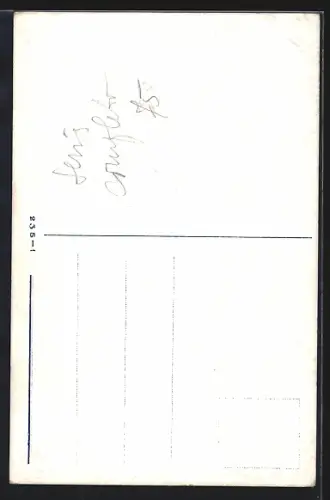 AK Kaiser Wilhelm II. kann seinen Kopf im Sturm nicht halten, Propaganda Entente