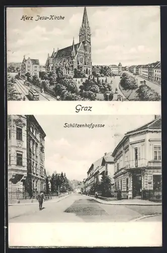 AK Graz, Herz Jesu-Kirche, Schützenhofgasse