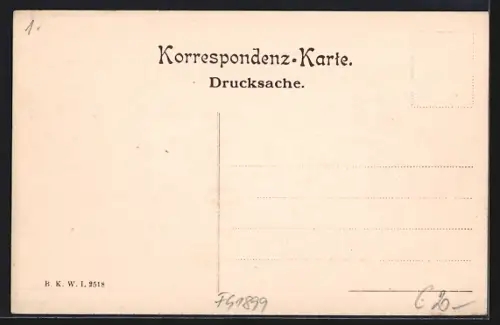 AK Weichselboden, Hotel Post, Eckfassade