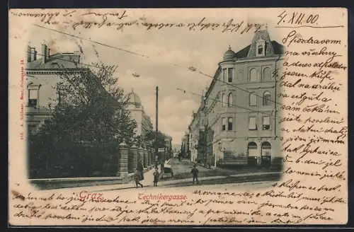 AK Graz, Passanten in der Technikergasse