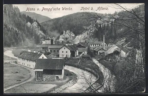 AK Thörl b. Aflenz, Hans v. Penggsche Werke