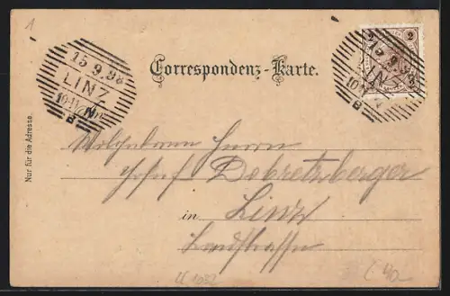 Lithographie Aflenz, Gasthof Schwabenwirtshaus in der Fölzklamm, Ortsansicht mit Bürgeralpe