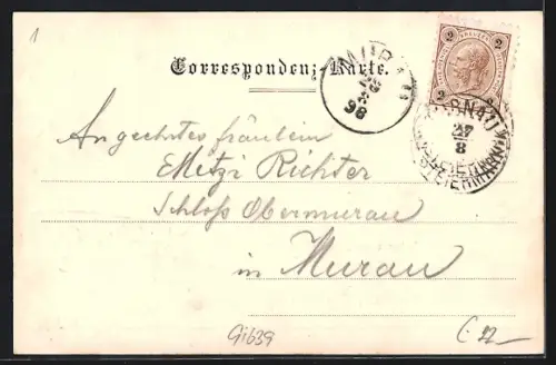 AK Turnau i. Obersteiermark, Speisesaal zum Hubertushirschen des Alexander Karlon