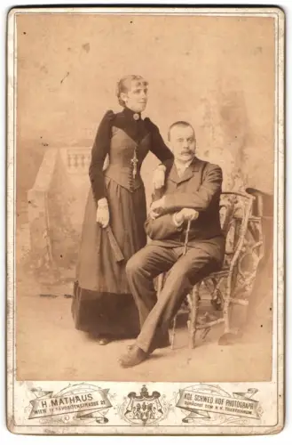 Fotografie H. Mathaus, Wien, Favoritenstrasse 21, Karl und Therese Bumberger im August 1894