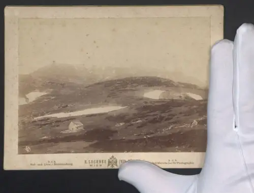 Fotografie R. Lechner, Wien, Ansicht Puchberg am Schneeberg, Blick nach das Damböckhaus auf dem Schneeberg