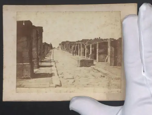 Fotografie unbekannter Fotograf, Ansicht Pompeji, Ruine des Casa di Pansa