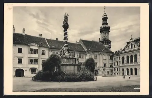 AK Sopron-Ödenburg, Dreifaltigkeitssäule am Stadthausplatz