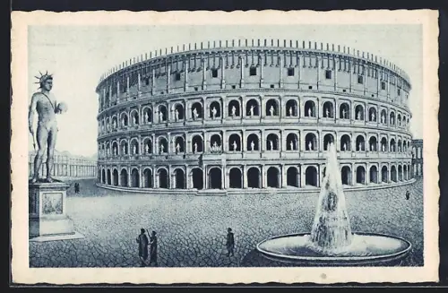 AK Roma, Il Colosseo restaurato