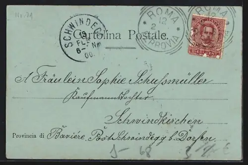 Mondschein-AK Roma, Colosseo