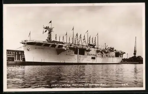 AK Kriegsschiff Campania, Festival of Britain 1951