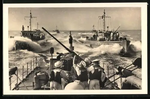 AK Räumboote im Einsatz, Kriegsmarine