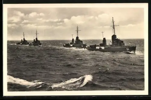 AK Torpedoboote auf hoher See