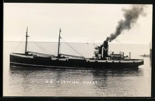 AK Handelsschiff SS Scottish Coast in Fahrt