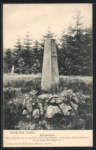 AK Lanke, Prinzenstein Denkmal