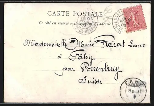 AK Delle, Le Pont sur l`Allaine avec vue sur les maisons environnantes