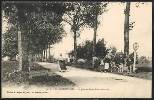 AK Foussemagne, Le poteau frontière allemand
