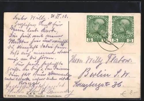 AK Grafenstein, Schloss Grafenstein, Teilansicht mit Turm u. Eingangsportal