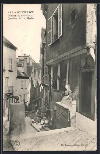 AK Auxerre, Maison du XVe siècle, Quartier de la Marine
