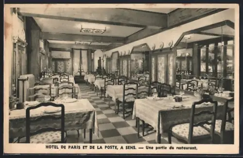 AK Sens, Hôtel de Paris et de la Poste, une partie du restaurant