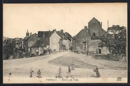 AK Vézelay, Entrée de Ville