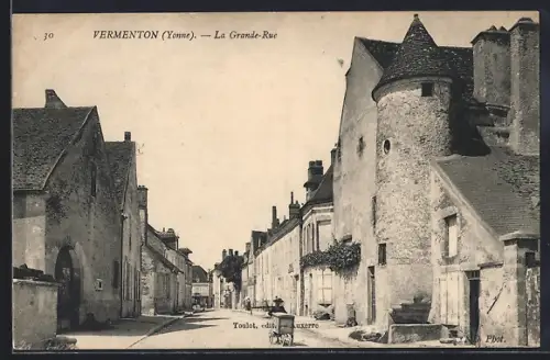 AK Vermenton /Yonne, La Grande-Rue