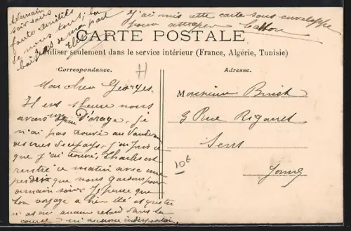 AK Arces /Yonne, La Grande Rue du Côté de Cerisiers