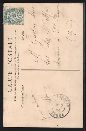 AK Auxerre, Inauguration du Nouveau Marché, Arrivée de M. Combes