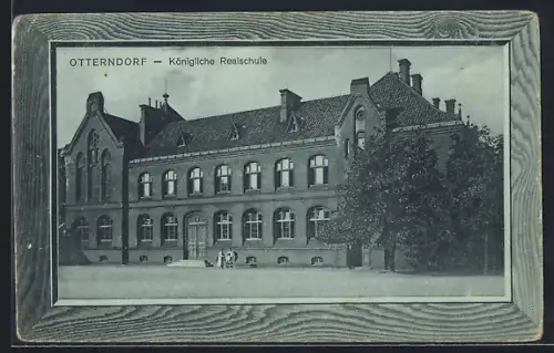 AK Otterndorf, Königliche Realschule mit Hof, Rahmen
