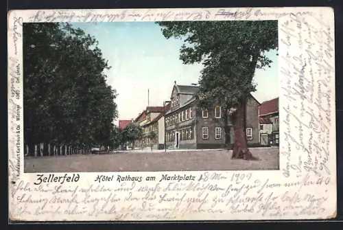 AK Zellerfeld, Hotel Rathaus am Marktplatz