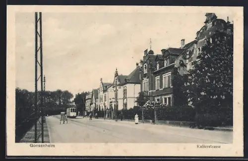 AK Gonsenheim, Blick in die Kaiserstrasse