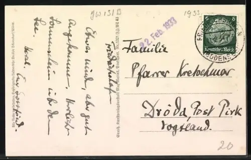 AK Friedrichshafen a.B., das Luftschiff Graf Zeppelin über der Stadt, Fliegeraufnahme