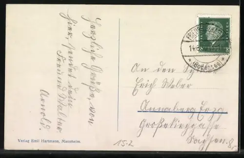 AK Friedrichshafen, Luftschiff Graf Zeppelin über dem Bodensee