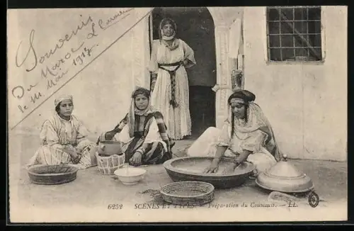 AK Préparation du Couscous, arabischer Handwerker