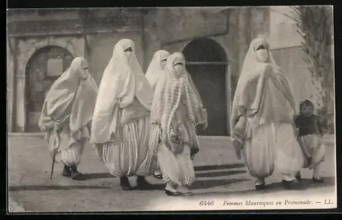 AK verschleierte maurische Frauen
